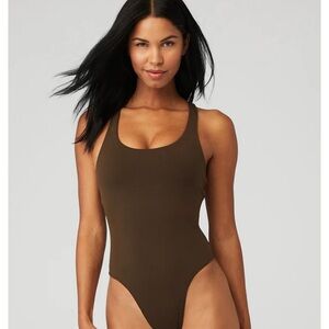 AlO espresso brown bodysuit